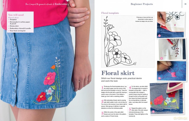 The Compact Beginner's Guide Embroidery: Everything you need to start creating today (Compact Guides) - Esme Clemo [KSIĄŻKA]
