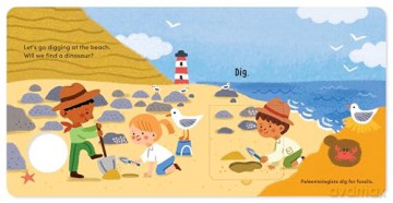 Digging for Dinosaurs At the Beach: An Interactive Lift the Flap Dinosaur Board Book for Toddlers (Seek-and-Peek) - June Smalls [KSIĄŻKA]