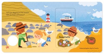 Digging for Dinosaurs At the Beach: An Interactive Lift the Flap Dinosaur Board Book for Toddlers (Seek-and-Peek) - June Smalls [KSIĄŻKA]
