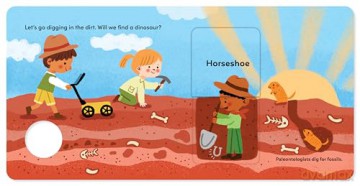 Digging for Dinosaurs: An Interactive Lift the Flap Dinosaur Board Book for Toddlers (Seek-and-Peek) - June Smalls [KSIĄŻKA]