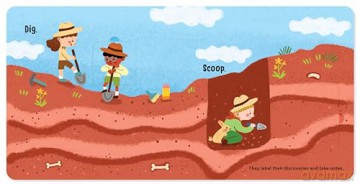 Digging for Dinosaurs: An Interactive Lift the Flap Dinosaur Board Book for Toddlers (Seek-and-Peek) - June Smalls [KSIĄŻKA]