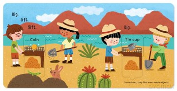 Digging for Dinosaurs: An Interactive Lift the Flap Dinosaur Board Book for Toddlers (Seek-and-Peek) - June Smalls [KSIĄŻKA]