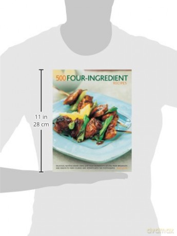 500 Four-ingredient recipes: Delicious, no-fuss dishes using just four ingredients or less, from breakfasts and snacks to main courses and desserts, with 500 photographs - Jenny White [KSIĄŻKA]