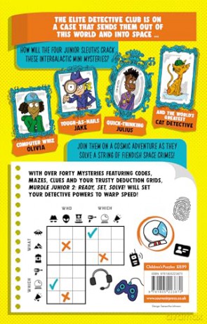Murdle Junior 2: Ready, Set, Solve!: 40 Mind-Boggling Mystery Puzzles for Young Detectives - G. T. Karber [KSIĄŻKA]