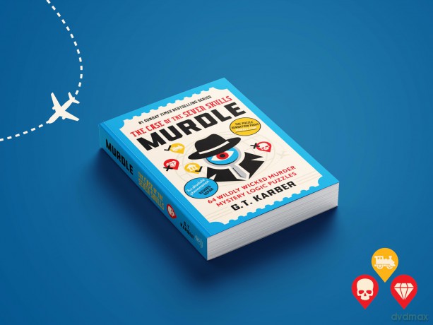 Murdle: The Case of the Seven Skulls: THE SUNDAY TIMES BESTSELLING SERIES: 64 Wildly Wicked Murder Mystery Logic Puzzles (Book 5) (Murdle Puzzle Series) - G. T. Karber [KSIĄŻKA]