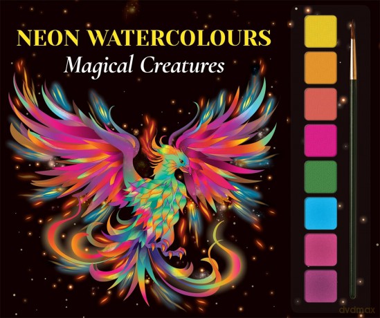 Magical Creatures (All-in-one beginner's guide to neon watercolours) [KSIĄŻKA]