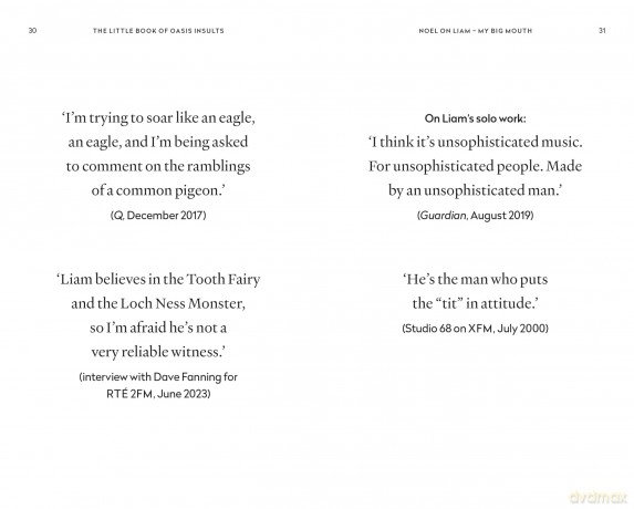 The Little Book of Oasis Insults: The hilarious and unofficial book of Gallagher Brothers' quotes - Jake James [KSIĄŻKA]