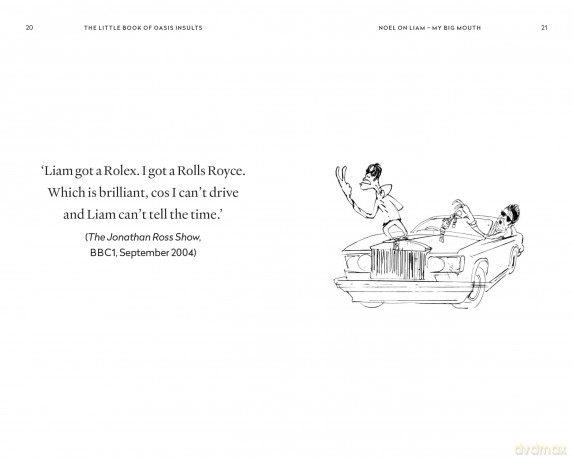 The Little Book of Oasis Insults: The hilarious and unofficial book of Gallagher Brothers' quotes - Jake James [KSIĄŻKA]