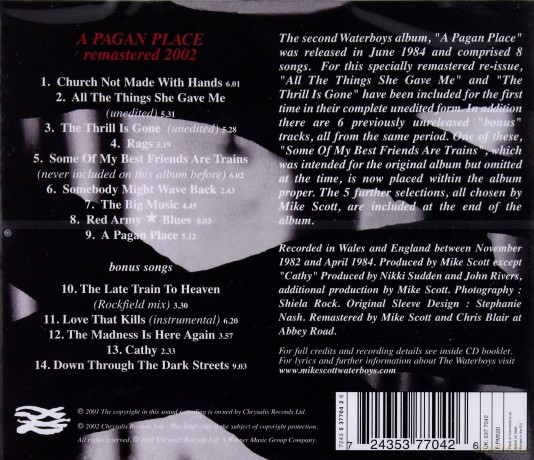 The Waterboys: A Pagan Place (Remastered) [CD]