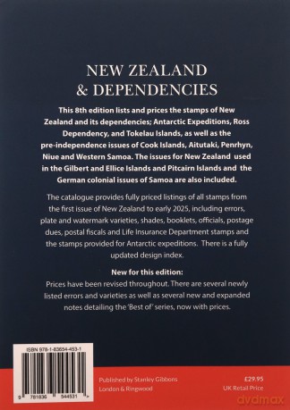 New Zealand Stamp Catalogue 8th Edition - Stanley Gibbons [KSIĄŻKA]