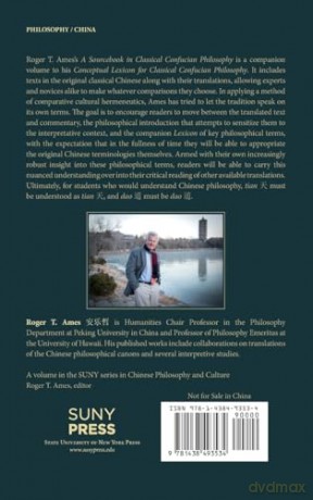A Sourcebook in Classical Confucian Philosophy (SUNY series in Chinese Philosophy and Culture) - Roger T. Ames [KSIĄŻKA]