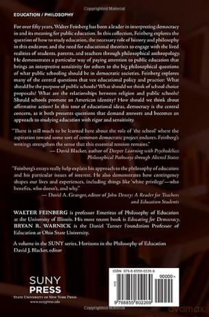 Walter Feinberg's Democratic Vision: Classic Writings on Public Education (SUNY series, Horizons in the Philosophy of Education) - Walter Feinberg [KSIĄŻKA]
