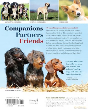 Farm Dogs: A Comprehensive Breed Guide To 93 Guardians, Herders, Terriers, And Other Canine Working Partners - Vorwald, Janet Dohner [KSIĄŻKA]
