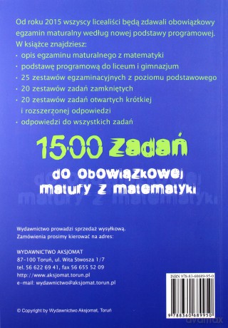 Testy Maturalne. Matematyka 2015 ZP w.2014 [KSIĄŻKA]