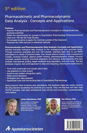 Pharmacokinetic and Pharmacodynamic Data Analysis: Concepts and Applications, Second Edition - Johan Gabrielsson [KSIĄŻKA]