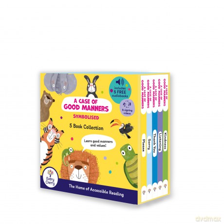 A Case of Good Manners: Symbolised 5 Book Collection Box Set With Free Audio (Please, Sorry, Thank You, Listening and Kindness) (Symbolised A Case of Good Manners) [KSIĄŻKA]