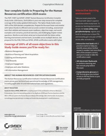 PHR, PHRi and SPHR, SPHRi Human Resources Certification Complete Study Guide: 2024 Exams (Sybex Study Guide) - Sandra M. Reed [KSIĄŻKA]