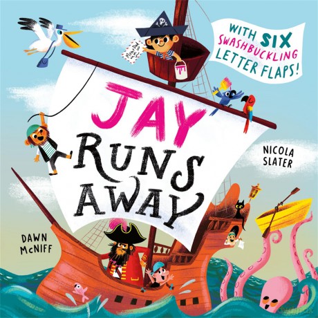 Jay Runs Away: With 6 lift-the-flap letters to open and read! - Dawn McNiff [KSIĄŻKA]