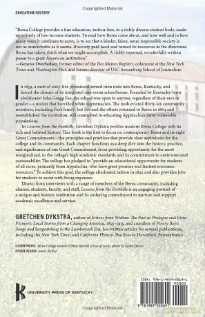 Lessons from the Foothills: Berea College and Its Unique Role in America - Dykstra [KSIĄŻKA]