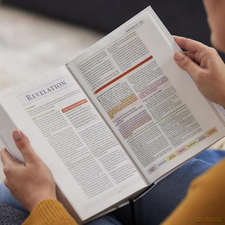 Color Code Study Bible, Revealing God's Truth Color by Color (NKJV, Brown Leathersoft, Red Letter, Thumb Indexed) - Thomas Nelson [KSIĄŻKA]