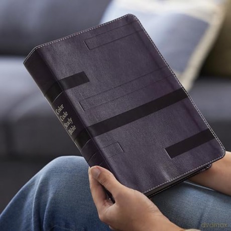 Color Code Study Bible, Revealing God's Truth Color by Color (NKJV, Purple Leathersoft, Red Letter, Thumb Indexed) - Thomas Nelson [KSIĄŻKA]