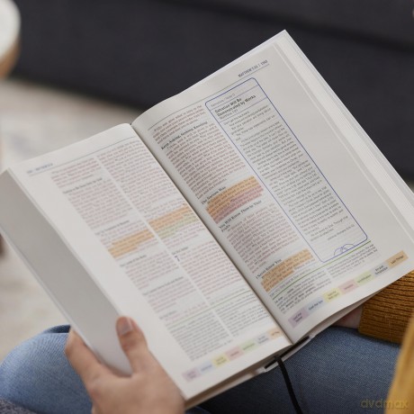 Color Code Study Bible, Revealing God's Truth Color by Color (NKJV, Purple Leathersoft, Red Letter, Thumb Indexed) - Thomas Nelson [KSIĄŻKA]