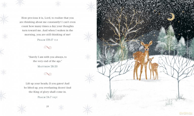 Jesus Listens--for Advent and Christmas, Padded Hardcover, with Full Scriptures: Prayers for the Season (A 40-Day Devotional) - Sarah Young [KSIĄŻKA]