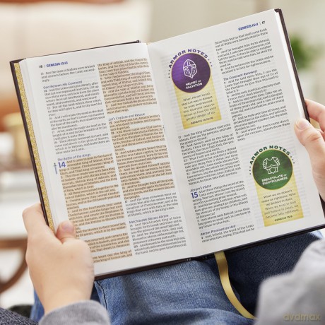 KJV Armor of God Bible, Hardcover (Children's Bible, Red Letter, Comfort Print, Holy Bible): King James Version: KJV Armor of God Bible, Children's Bible, Red Letter, Comfort Print - Thomas Nelson [KSIĄŻKA]