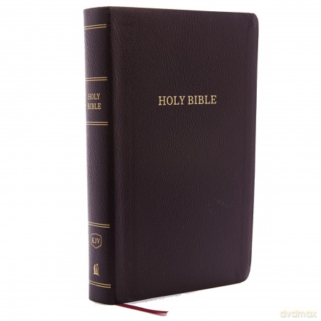 KJV Holy Bible: Personal Size Giant Print with 43,000 Cross References, Burgundy Bonded Leather, Red Letter, Comfort Print (Thumb Indexed): King James Version: Holy Bible, King James Version - Thomas Nelson [KSIĄŻKA]