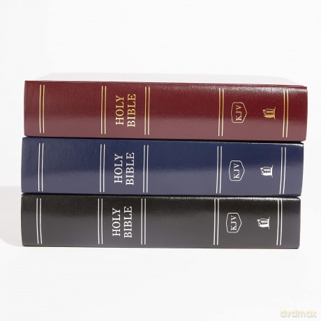 KJV, Pew Bible, Large Print, Hardcover, Burgundy, Red Letter, Comfort Print - Thomas Nelson [KSIĄŻKA]
