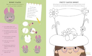 10-Minute Easter Activities: With Stencils, Press-Outs, and Stickers!: With Press-out Pieces and more than 100 Stickers! - Helen Hughes [KSIĄŻKA]