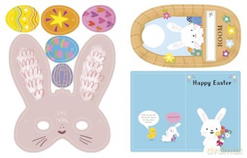 10-Minute Easter Activities: With Stencils, Press-Outs, and Stickers!: With Press-out Pieces and more than 100 Stickers! - Helen Hughes [KSIĄŻKA]
