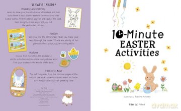 10-Minute Easter Activities: With Stencils, Press-Outs, and Stickers!: With Press-out Pieces and more than 100 Stickers! - Helen Hughes [KSIĄŻKA]
