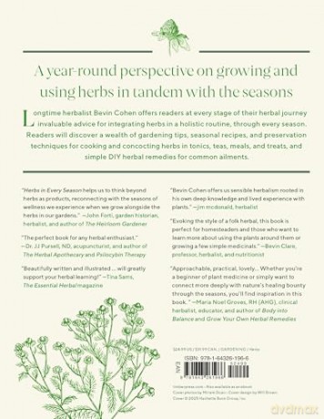 Herbs in Every Season: 48 Edible and Medicinal Herbs for the Kitchen, Garden, and Apothecary - Bevin Cohen [KSIĄŻKA]