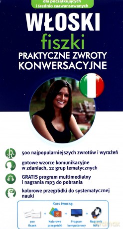 Włoski fiszki Praktyczne zwroty konwersacyjne [KSIĄŻKA]