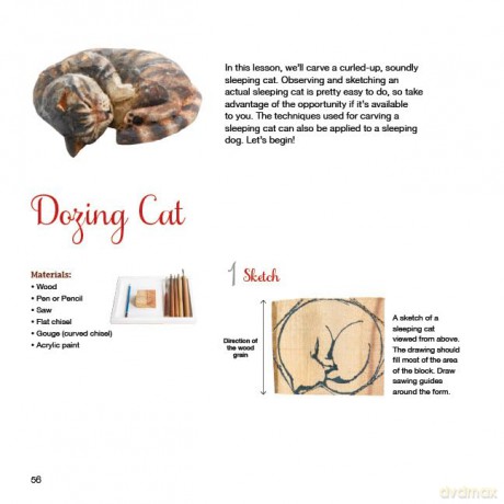 A Beginner's Guide to Animal Woodcarving: Learn to Sculpt Lifelike Figures from a Japanese Master (Detailed Instructions for 5 Projects!) - Mio Hashimoto [KSIĄŻKA]
