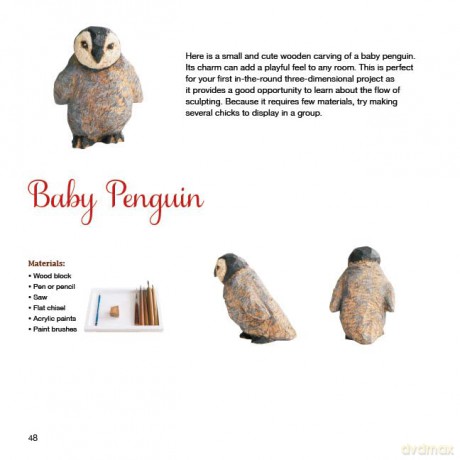 A Beginner's Guide to Animal Woodcarving: Learn to Sculpt Lifelike Figures from a Japanese Master (Detailed Instructions for 5 Projects!) - Mio Hashimoto [KSIĄŻKA]