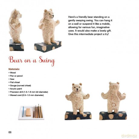 A Beginner's Guide to Animal Woodcarving: Learn to Sculpt Lifelike Figures from a Japanese Master (Detailed Instructions for 5 Projects!) - Mio Hashimoto [KSIĄŻKA]