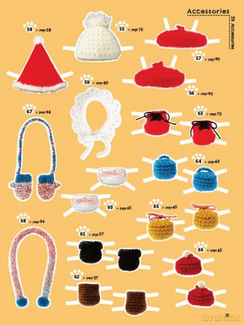 Crochet Cute Amigurumi Animals with Mix-and-Match Outfits: 76 Easy-to-follow Patterns Using Clear Japanese-style Crochet Charts - The Halations [KSIĄŻKA]