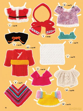 Crochet Cute Amigurumi Animals with Mix-and-Match Outfits: 76 Easy-to-follow Patterns Using Clear Japanese-style Crochet Charts - The Halations [KSIĄŻKA]
