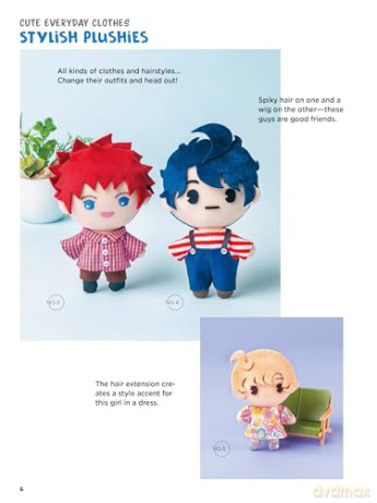 Cute Plushie and Mochi Dolls: Sweet Manga-style Kawaii Characters to Sew - Eriko Teranishi [KSIĄŻKA]