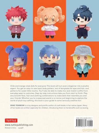 Cute Plushie and Mochi Dolls: Sweet Manga-style Kawaii Characters to Sew - Eriko Teranishi [KSIĄŻKA]