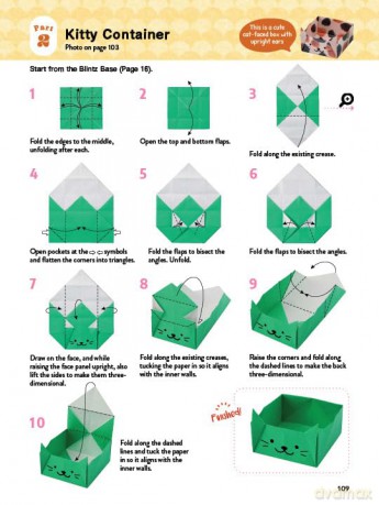 Kawaii Origami Animals: Fold Adorable Paper Cats, Dogs, Bugs and More! (75 Super Cute Animals): Fold Adorable Paper Cats, Dogs, Bugs and More! (75 Easy-to-Fold Projects!) - Kamikey [KSIĄŻKA]