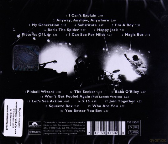 The Who: My Generation Very Best Of [CD]