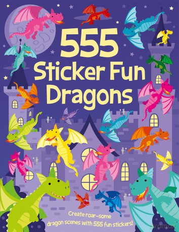 555 Sticker Fun Dragons - Oakley Graham [KSIĄŻKA]