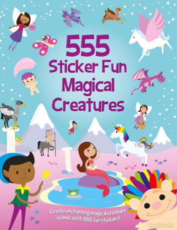 555 Sticker Fun Magical Creatures - Oakley Graham [KSIĄŻKA]