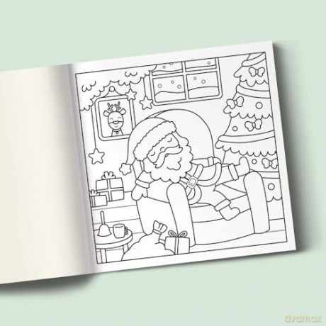 Christmas: Cute Kawaii Colouring Book for Teens and Adults Featuring Adorable Animals and Cosy Scenes (My Little Cosy Life) - Caro Van Den Berg [KSIĄŻKA]