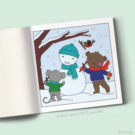 Christmas: Cute Kawaii Colouring Book for Teens and Adults Featuring Adorable Animals and Cosy Scenes (My Little Cosy Life) - Caro Van Den Berg [KSIĄŻKA]