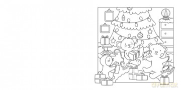 Christmas: Cute Kawaii Colouring Book for Teens and Adults Featuring Adorable Animals and Cosy Scenes (My Little Cosy Life) - Caro Van Den Berg [KSIĄŻKA]