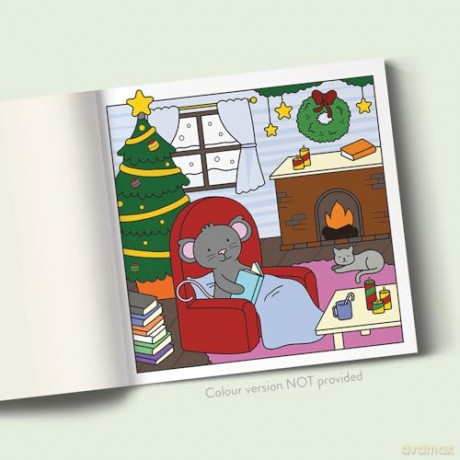 Christmas: Cute Kawaii Colouring Book for Teens and Adults Featuring Adorable Animals and Cosy Scenes (My Little Cosy Life) - Caro Van Den Berg [KSIĄŻKA]